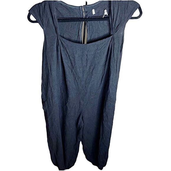 ❤️Petal & Pup Women's Square Neck Cap Sleeve Romper Jumpsuit Stretch Black - Picture 9 of 9